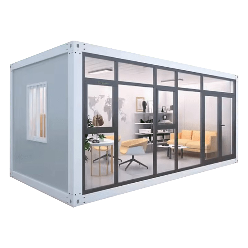 Outdoor Single-Layer Glass Sun Room Extension Prefab Container House